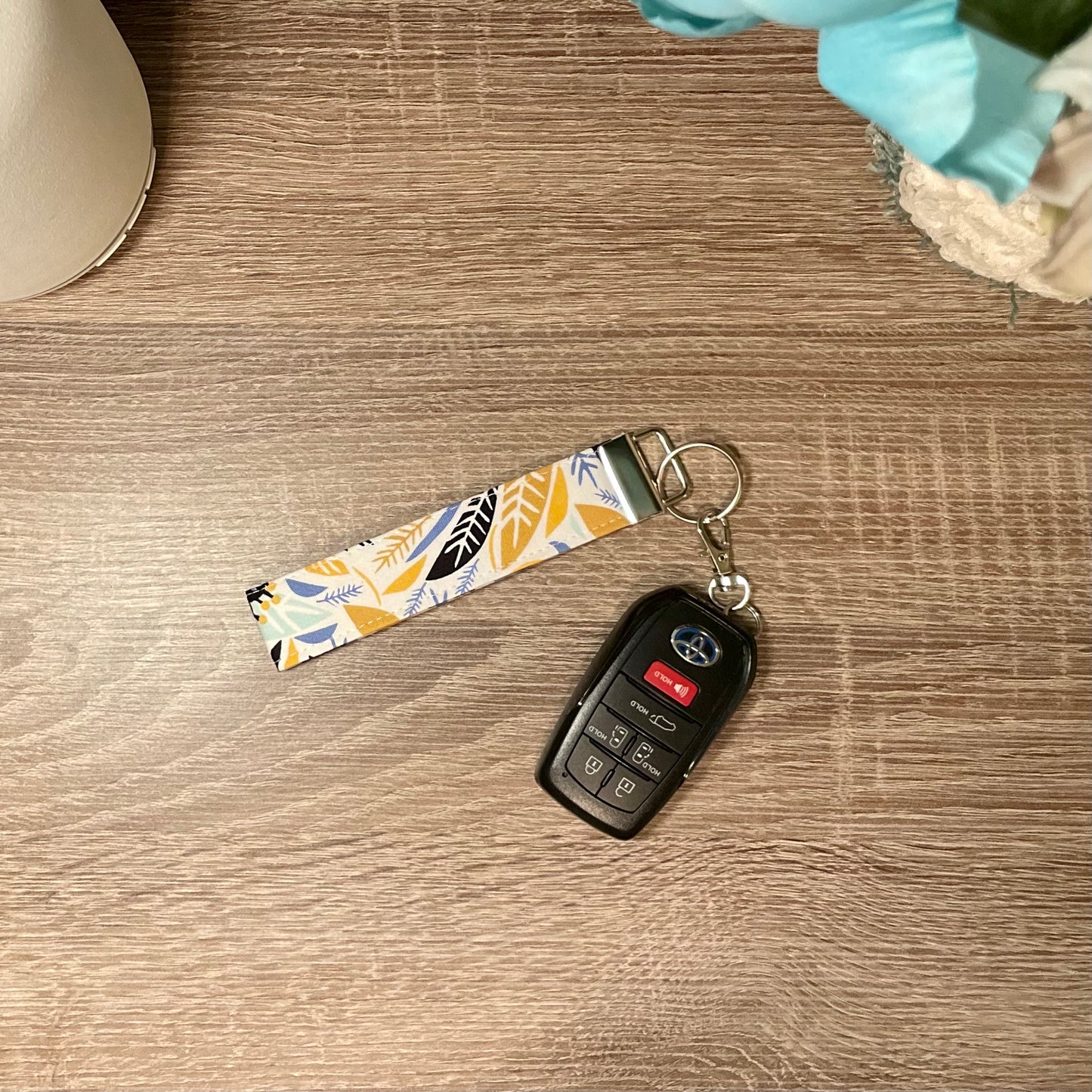 Key Fob Wristlet Keychain | Finger Fob Keychain | Style No. 1 | Handmade | Limited Press