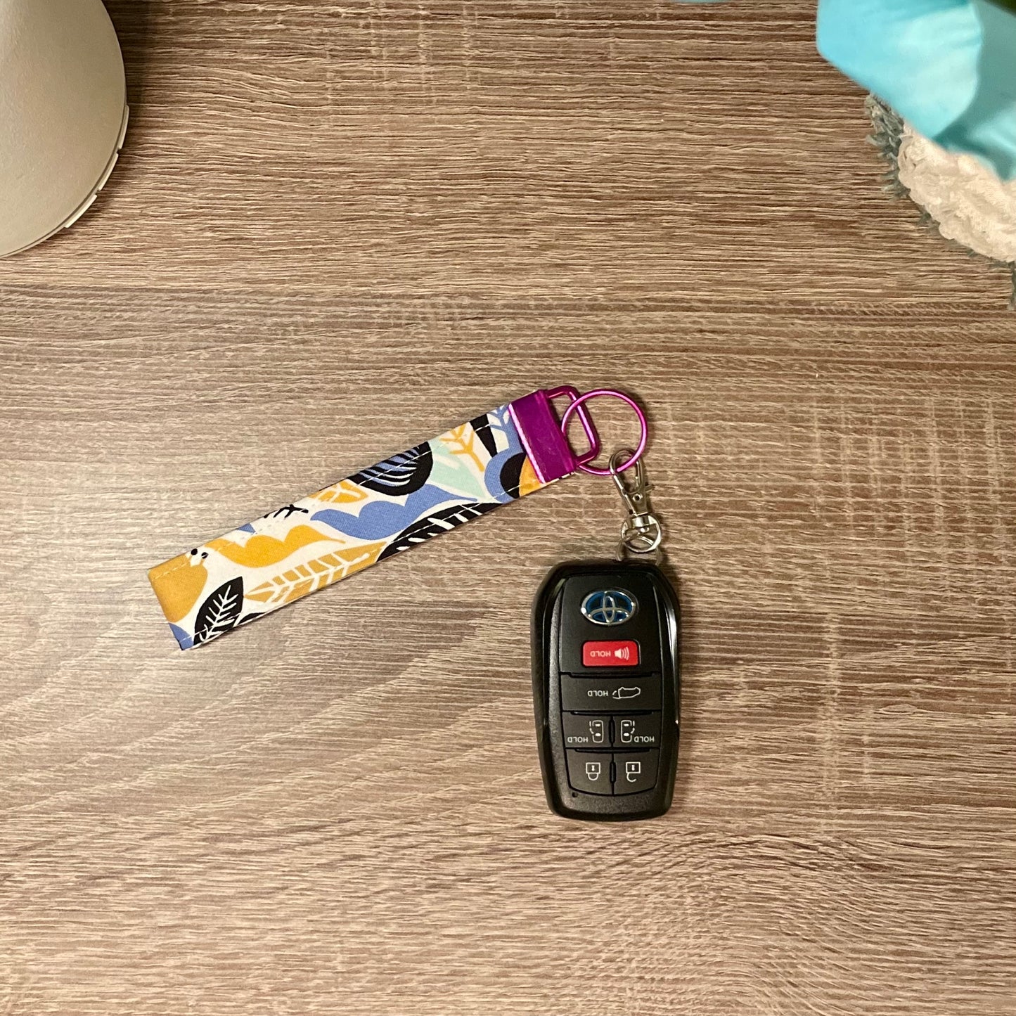 Key Fob Wristlet Keychain | Finger Fob Keychain | Style No. 1 | Handmade | Limited Press